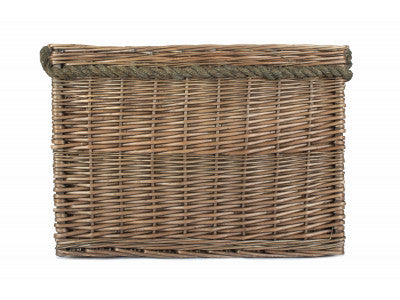 Basket, MEDIUM RECTANGULAR ROPE HANDLED LOG BASKET