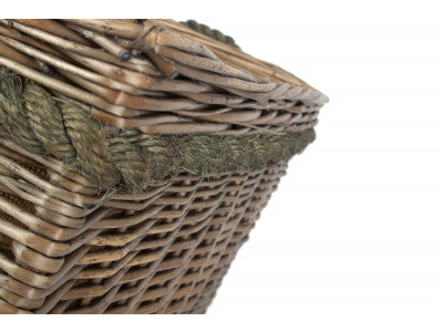 Basket, MEDIUM RECTANGULAR ROPE HANDLED LOG BASKET