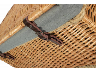 "Basket, 28" ROPE HANDLED TRUNK with GREY SAGE LINING"