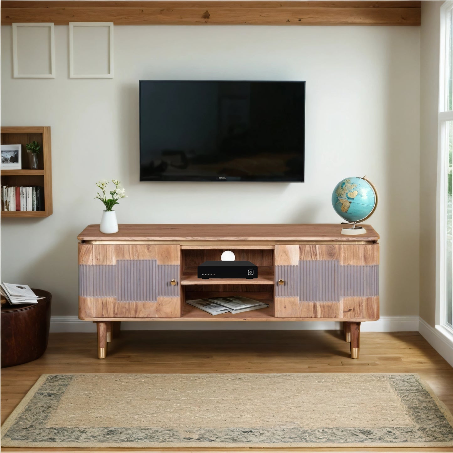 Acacia Wood TV unit