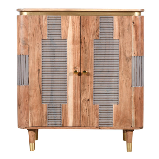 Acacia Wood 2 Doors Sideboard