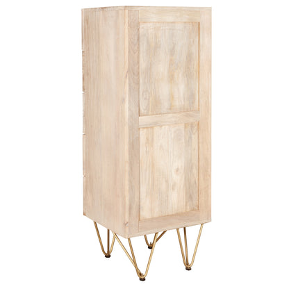 Light Gold Tall Chest of Drawers