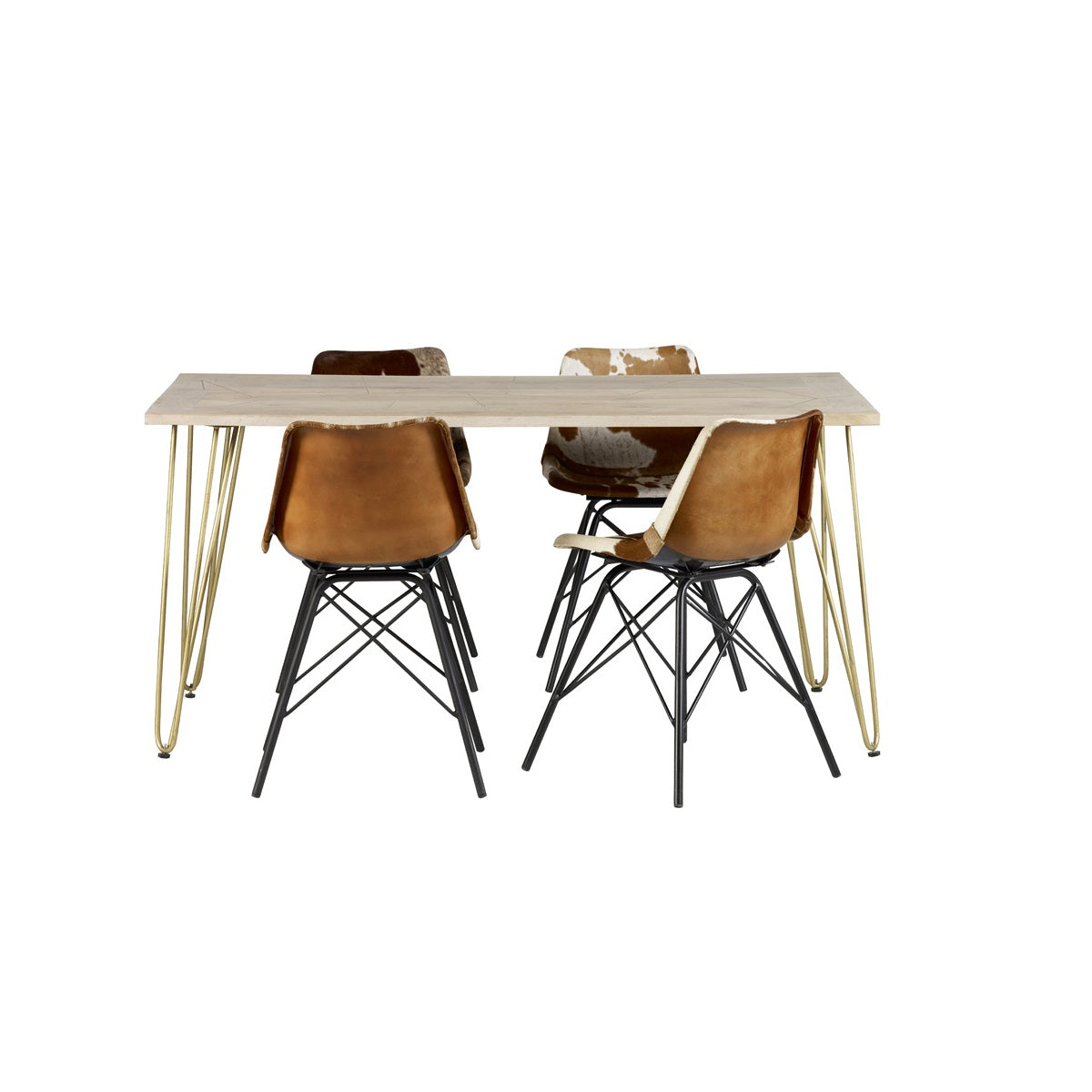 Light Gold Dining Table 