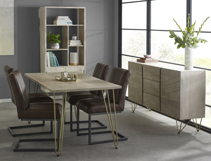 Light Gold Dining Table 