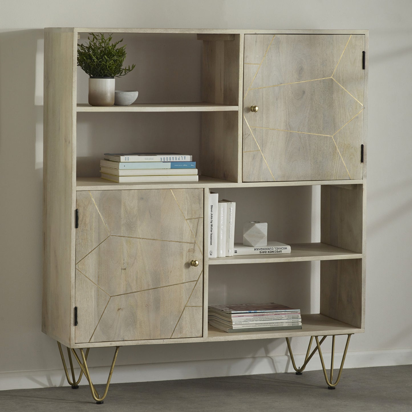 Light Gold Display Cabinet 