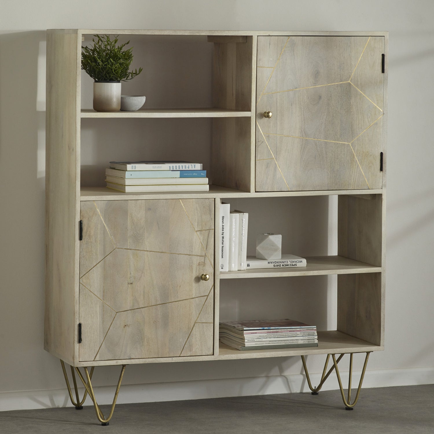 Light Gold Display Cabinet 
