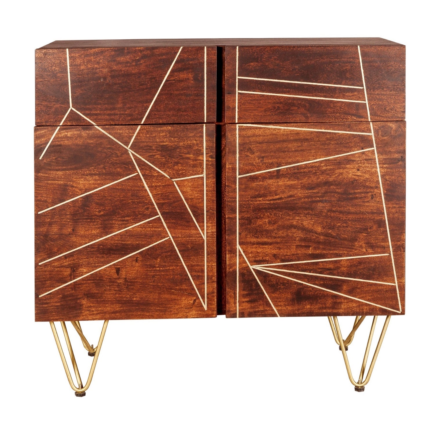 Dark Gold 2 Door Medium Sideboard