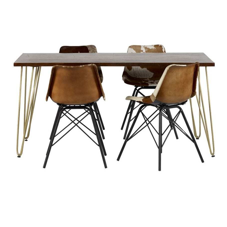 Dark Gold Dining Table 