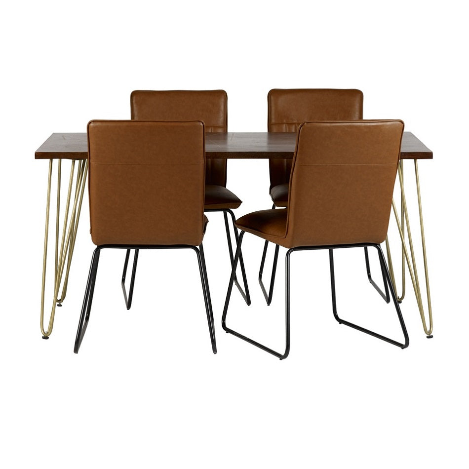 Dark Gold Dining Table 