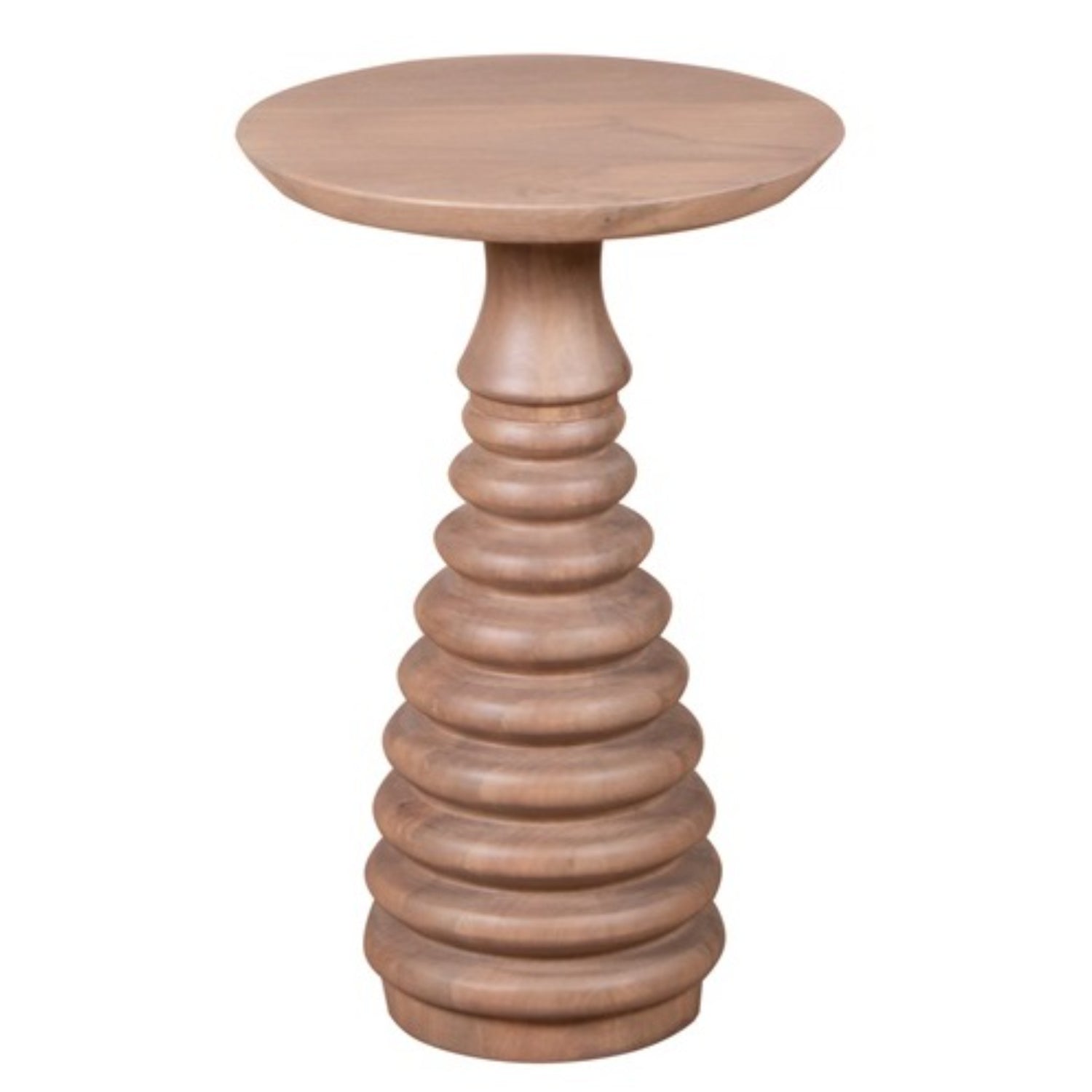 Cane & Mango Wood Side Table