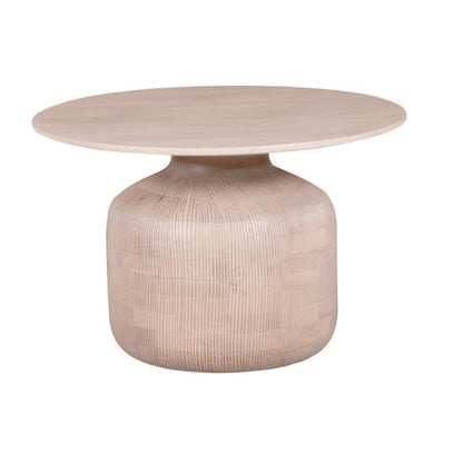 Cane & Mango Wood Round Coffee Table