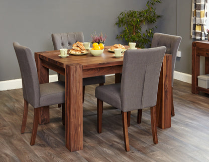 Walnut Dining Table (4 Seater) : Walnut four seater dining table. Stylish solutions for contemporary dining. Part of the Walnutdining room furniture range.