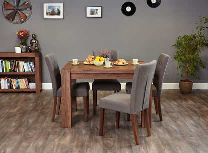Walnut Dining Table (4 Seater) : Walnut four seater dining table. Stylish solutions for contemporary dining. Part of the Walnutdining room furniture range.