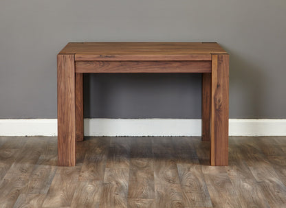 Walnut Dining Table (4 Seater) : Walnut four seater dining table. Stylish solutions for contemporary dining. Part of the Walnutdining room furniture range.