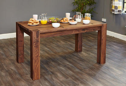 Walnut 150cm Dining Table (4/6 Seater) : Walnut six seater dining table. Stylish solutions for contemporary dining. Part of the Walnut dining room furniture range.