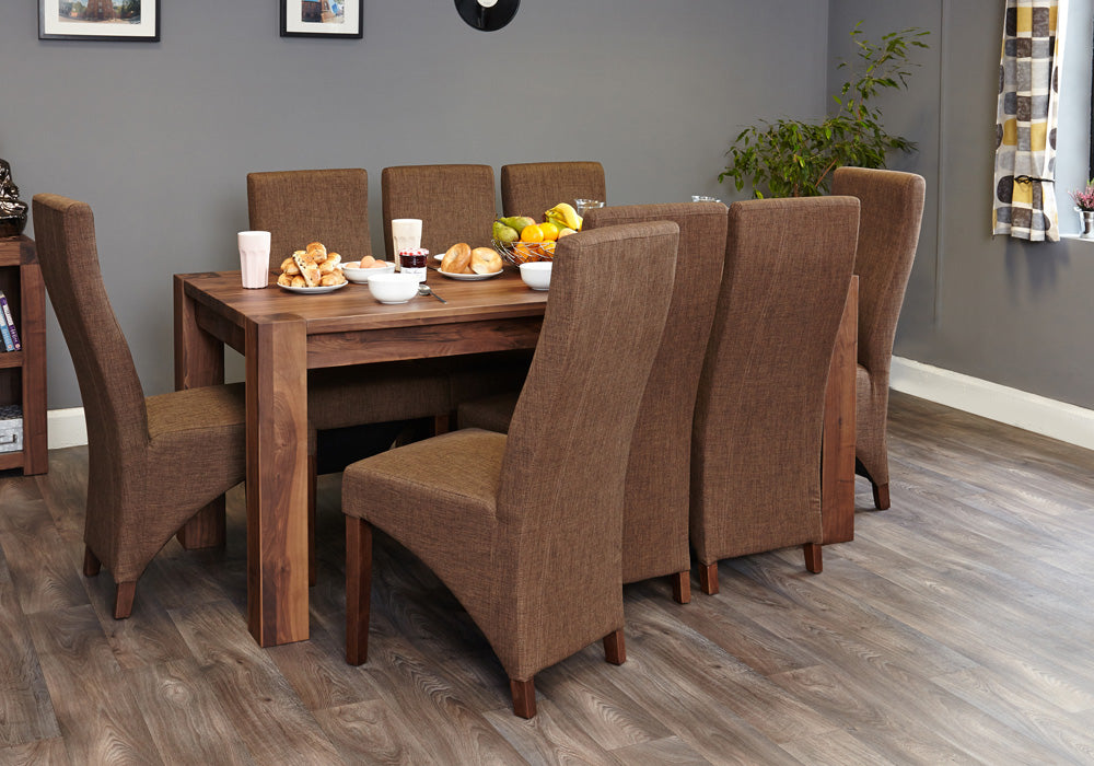 Walnut Large Dining Table (Seats 6-8) : Walnut six seater dining table. Stylish solutions for contemporary dining. Part of the Walnut dining room furniture range.