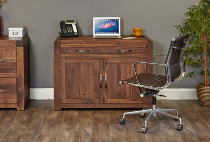 Walnut Hidden Home Office : Walnut Hidden Home Office computer desk. This stylish desk is designed to hide away all your computer equipment. Part of the Walnut home office furniture range.