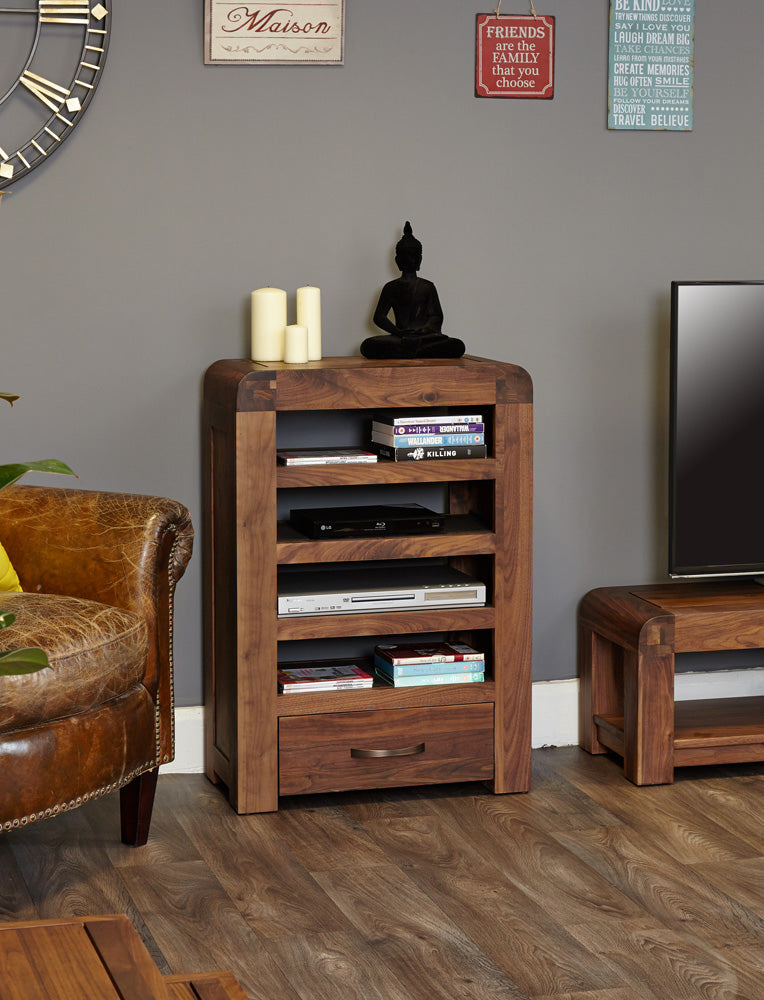 Walnut Entertainment Unit : Walnut entertainment unitt. Stylish solutions for contemporary living. Part of the Walnut living room furniture range.