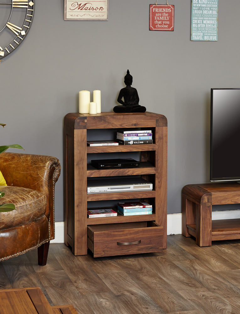 Walnut Entertainment Unit : Walnut entertainment unitt. Stylish solutions for contemporary living. Part of the Walnut living room furniture range.
