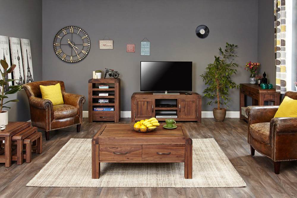 Walnut Entertainment Unit : Walnut entertainment unitt. Stylish solutions for contemporary living. Part of the Walnut living room furniture range.