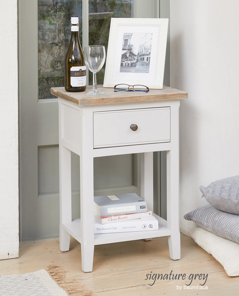 One Drawer Lamp Table : 