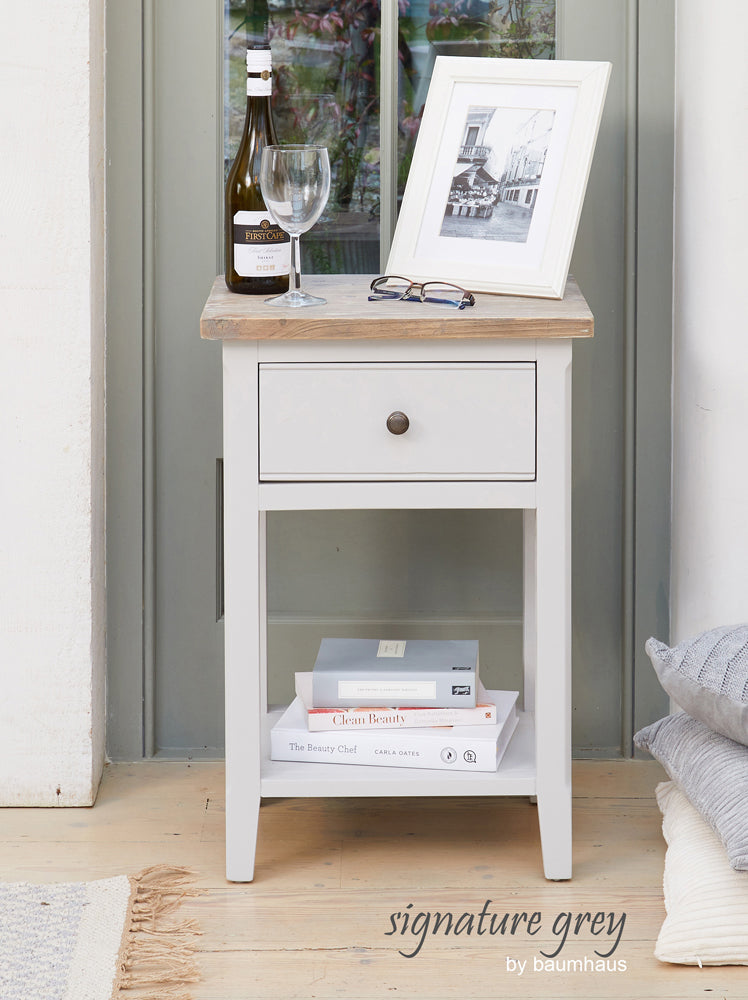 One Drawer Lamp Table : 