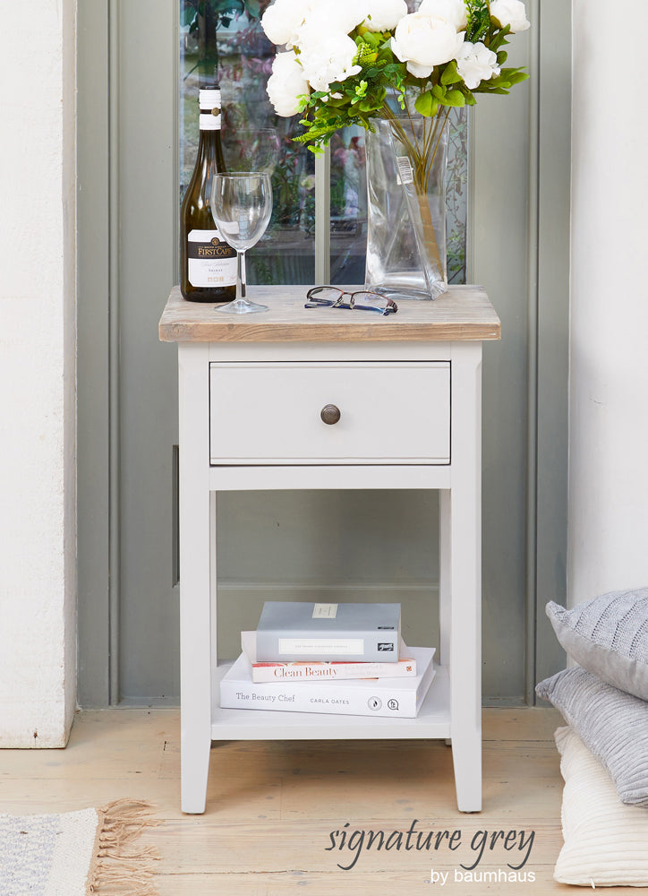 One Drawer Lamp Table : 