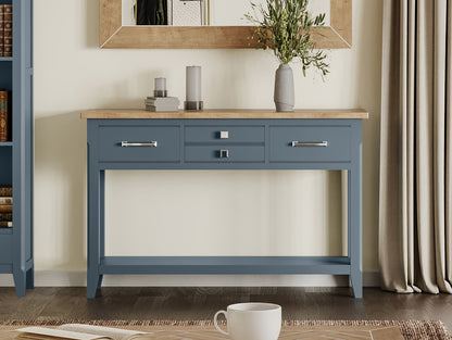 Console Table :  Reclaimed Wood and Steel Small Console Table, stylish