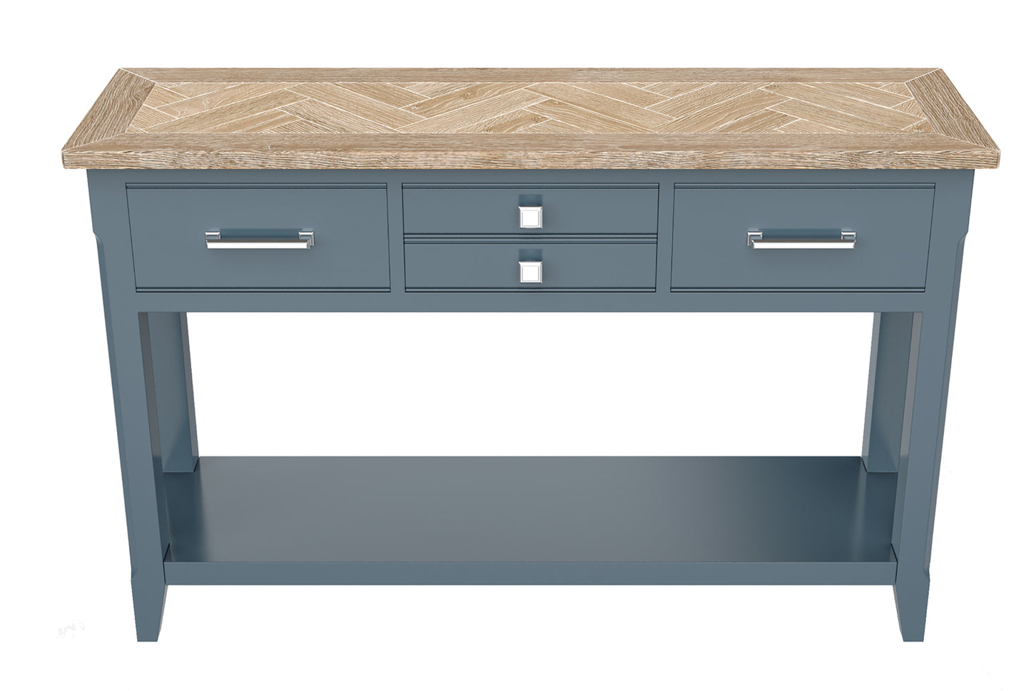 Console Table :  Reclaimed Wood and Steel Small Console Table, stylish