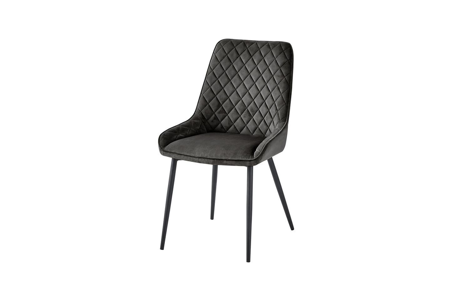 Dining Chairl - GUN METAL GREY (Pack of Two) : 