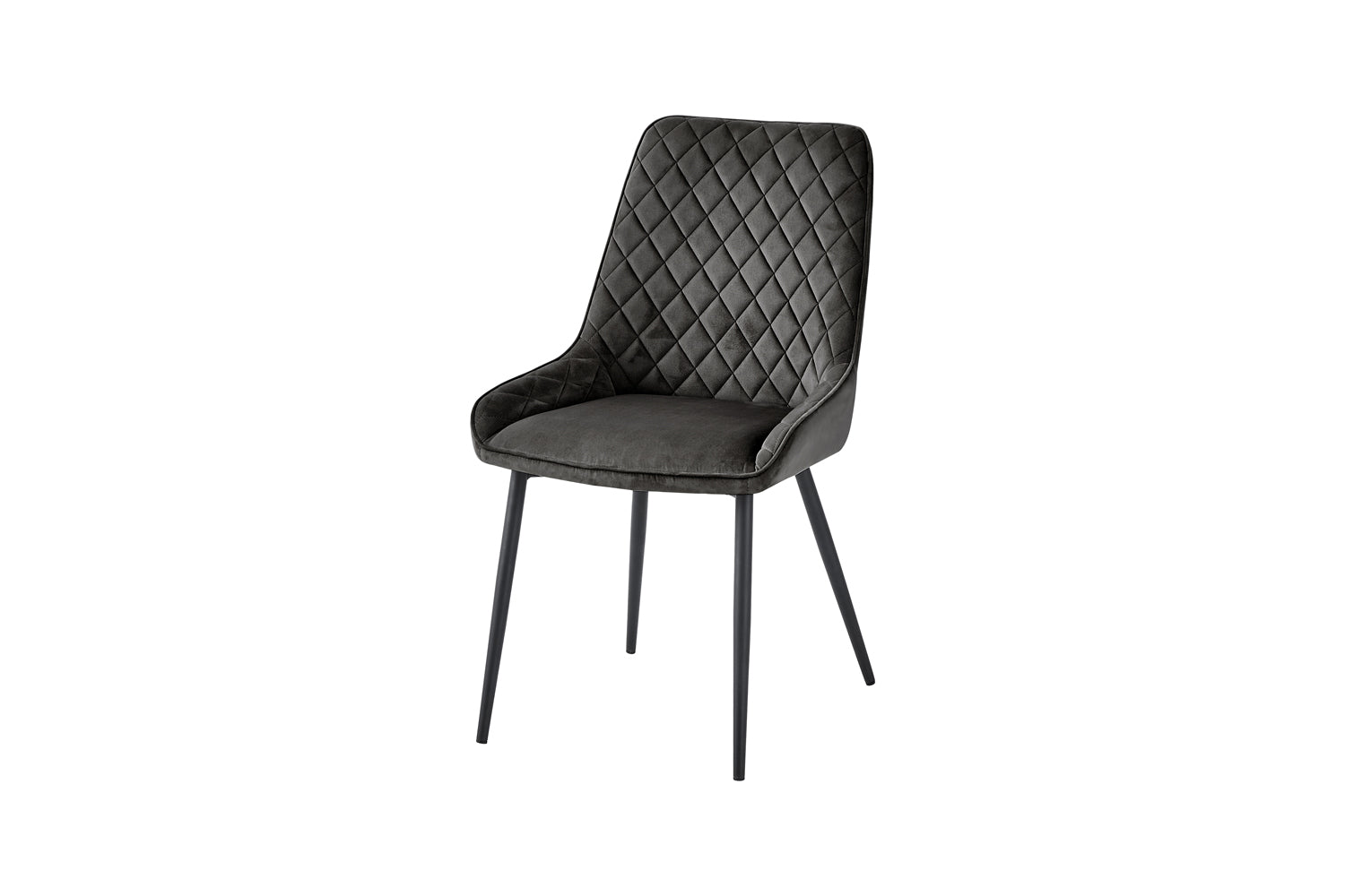 Dining Chairl - GUN METAL GREY (Pack of Two) : 