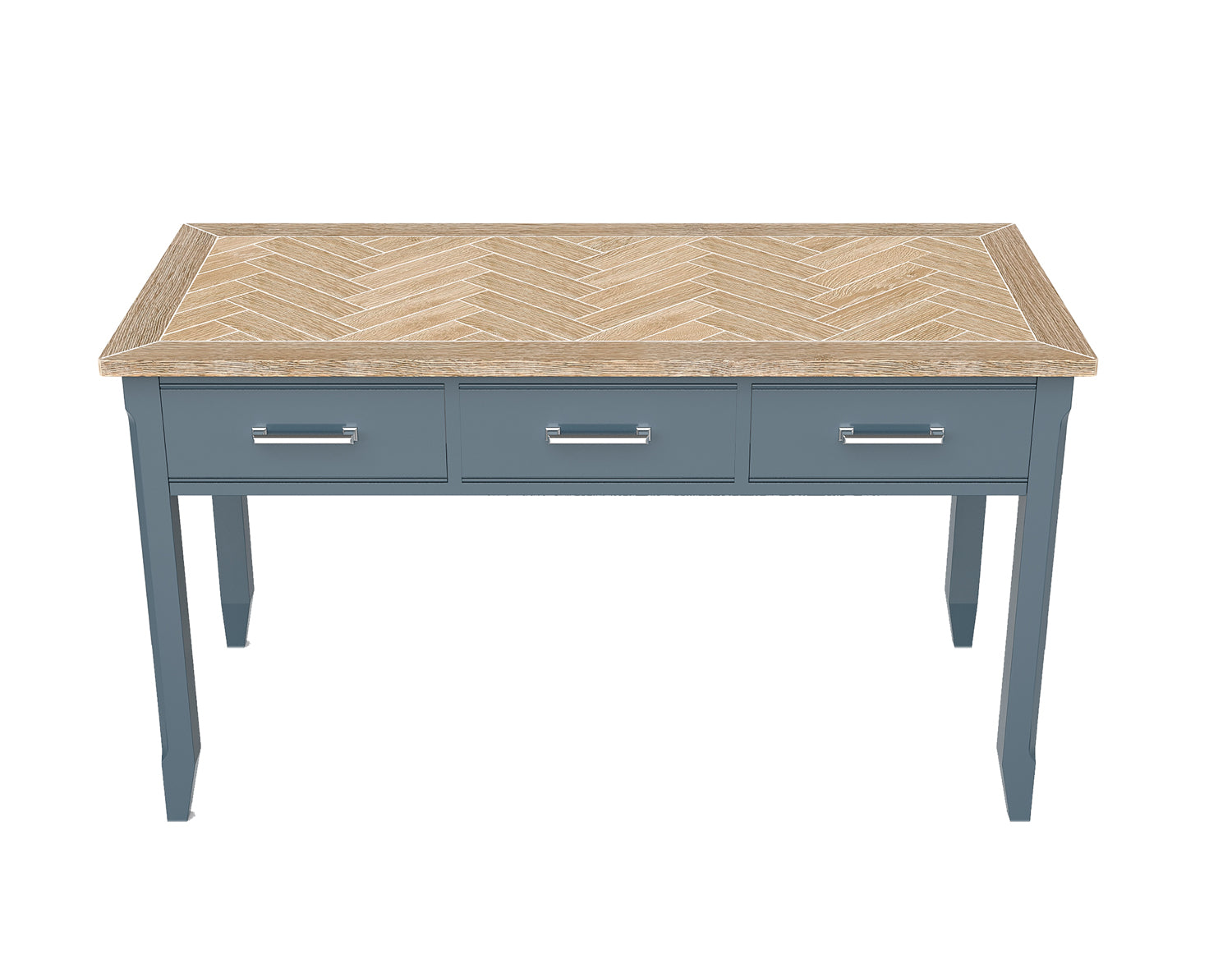 Executive Desk :  Reclaimed Wood and Steel Home Office Desk / Dressing Table, stylish