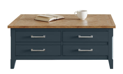 Coffee Table with drawers & hidden storage trunk : 