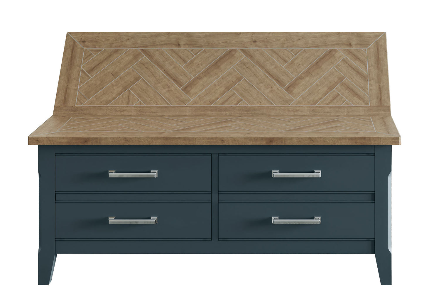 Coffee Table with drawers & hidden storage trunk : 