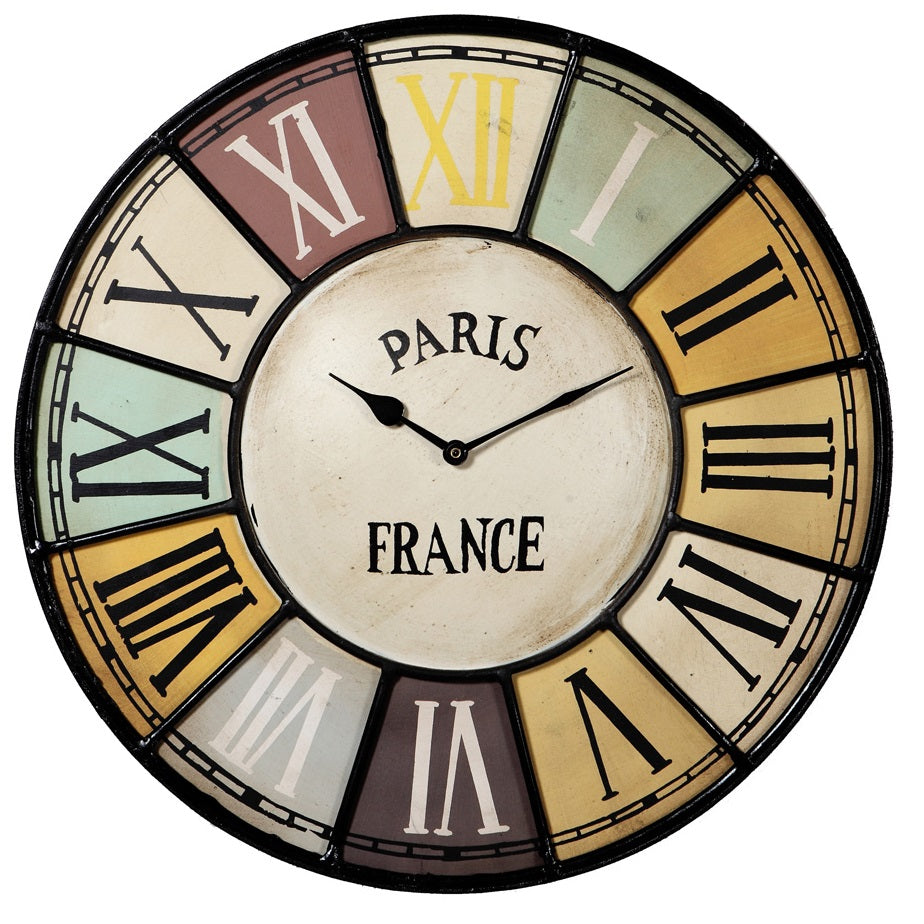Clock CHALET Industrial Style Metal 