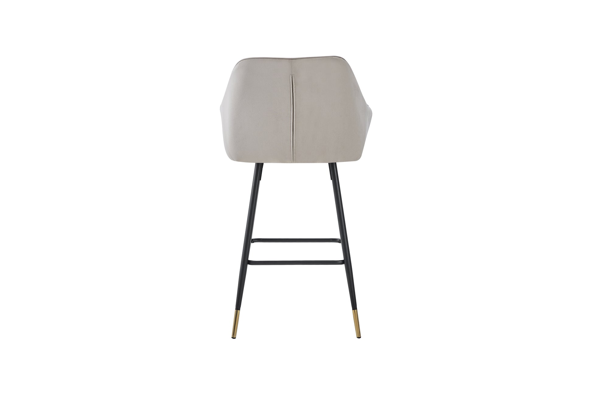 Bar Stool - MINK (Pack of Two) :  Reclaimed Range, Black Leather, Steel Framed Bar Stool With Antiqued, Distressed Leather, stylish