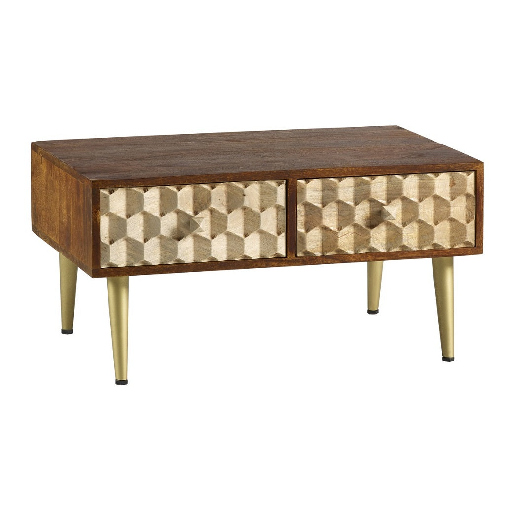 COFFEE TABLE WITH 2 DRAWERS