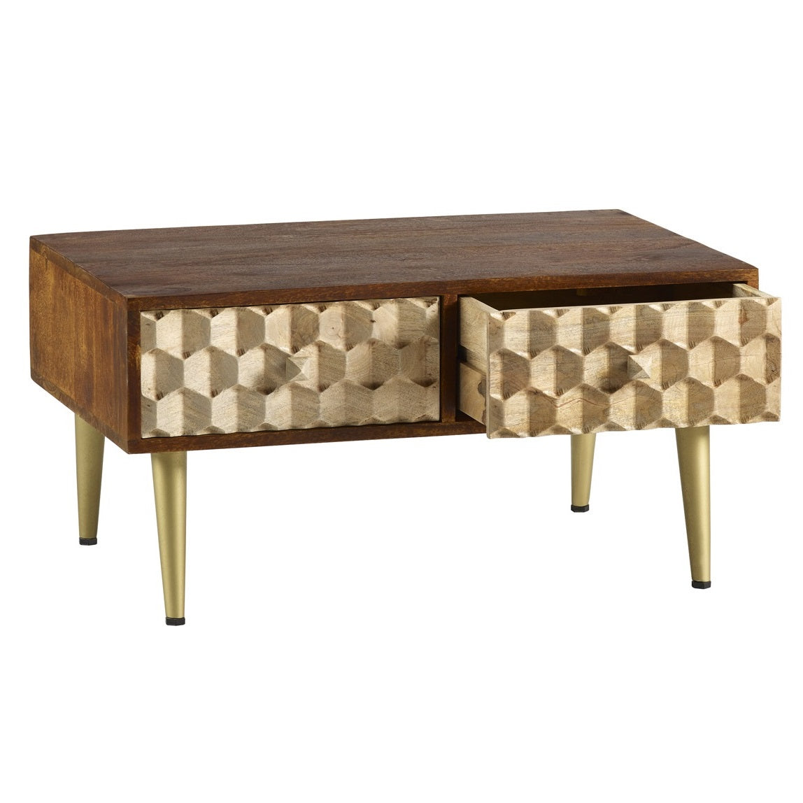 COFFEE TABLE WITH 2 DRAWERS