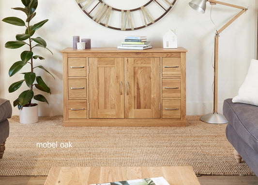Oak Six Drawer Sideboard :  six drawer sideboard. Quality storage solutions for contemporary living. Part of the  Oak dining room furniture range.