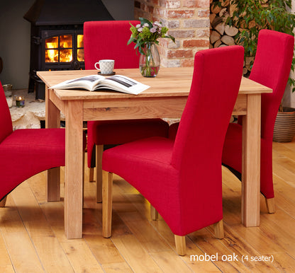 Oak Dining Table (4 Seater) :  oak four seater dining table. Stylish solutions for contemporary dining. Part of the  Oak dining room furniture range.