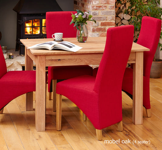 Oak Dining Table (4 Seater) :  oak four seater dining table. Stylish solutions for contemporary dining. Part of the  Oak dining room furniture range.