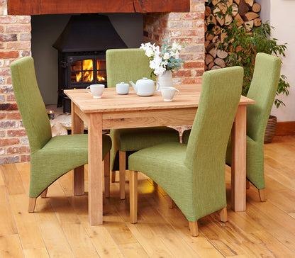 Oak Dining Table (4 Seater) :  oak four seater dining table. Stylish solutions for contemporary dining. Part of the  Oak dining room furniture range.