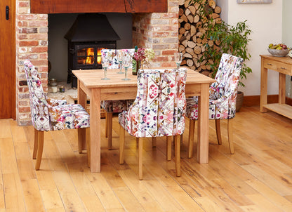 Oak Dining Table (4 Seater) :  oak four seater dining table. Stylish solutions for contemporary dining. Part of the  Oak dining room furniture range.