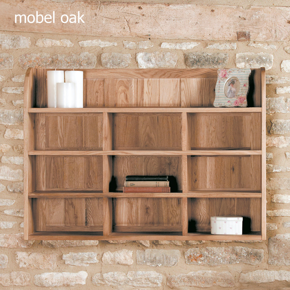 Oak Reversible Wall Rack :  Oak reversible wall storage unit. Stylish storage solutions for contemporary living. Part of the  Oak furniture range.