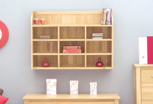 Oak Reversible Wall Rack :  Oak reversible wall storage unit. Stylish storage solutions for contemporary living. Part of the  Oak furniture range.