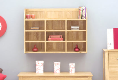 Oak Reversible Wall Rack :  Oak reversible wall storage unit. Stylish storage solutions for contemporary living. Part of the  Oak furniture range.