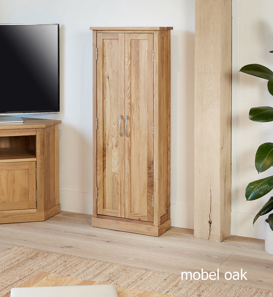 Oak DVD Storage Cupboard :  Oak CD and DVD Storage Cupboard. Stylish solutions for contemporary living. Part of the  Oak living room furniture range.