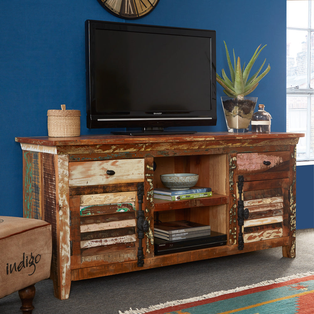 LARGE TV MEDIA CREDENZA 
