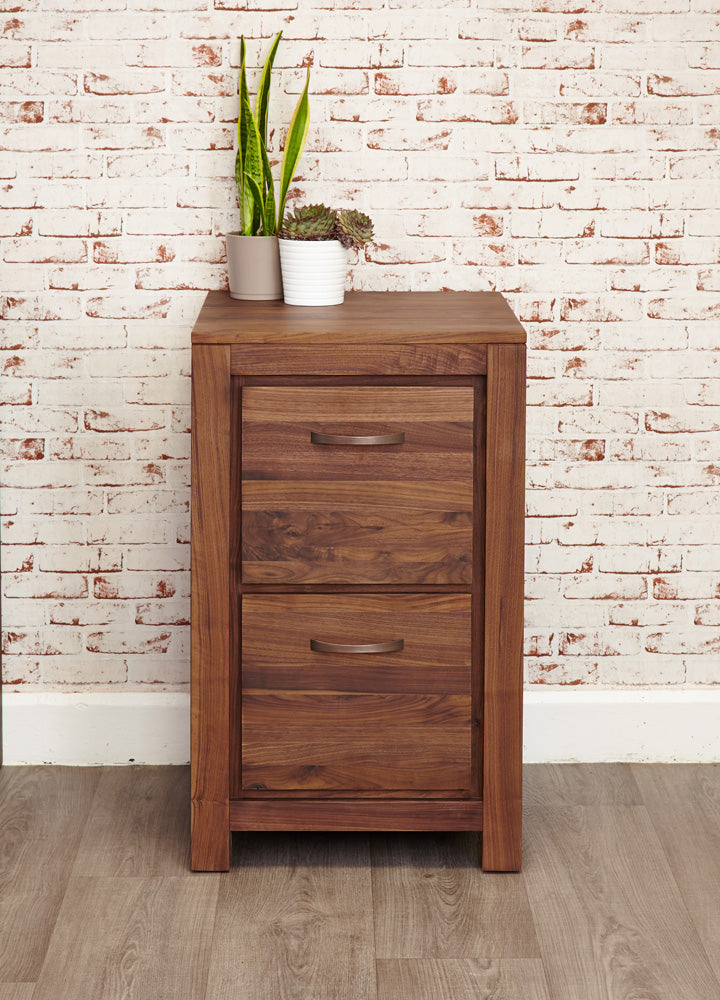 Walnut Two Drawer Filing Cabinet : Walnut two drawer filing cabinet. Stylish solutions for contemporary living. Part of the walnut home office furniture range.