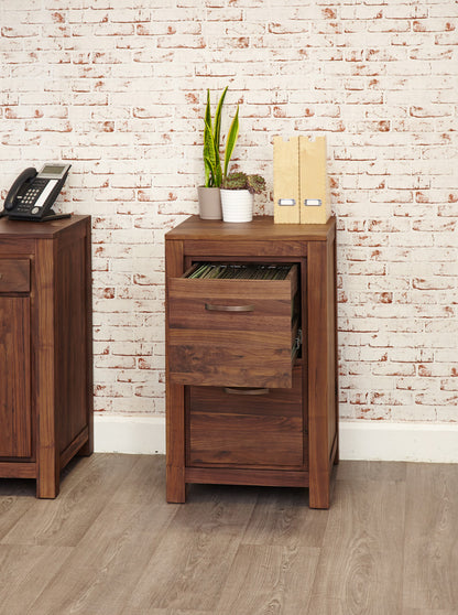 Walnut Two Drawer Filing Cabinet : Walnut two drawer filing cabinet. Stylish solutions for contemporary living. Part of the walnut home office furniture range.